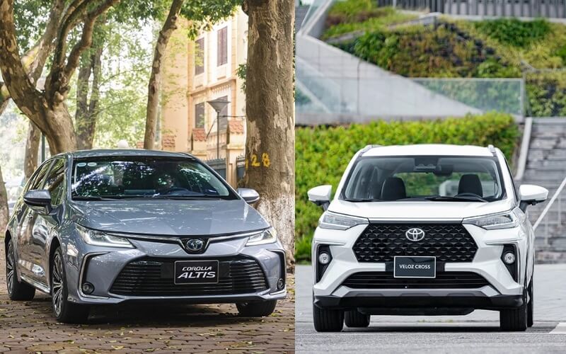 Toyota Veloz Cross và Toyota Corolla Altis