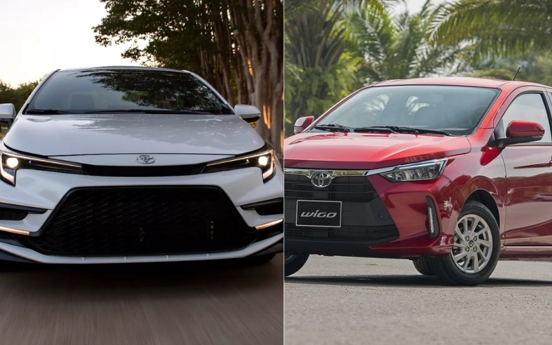 Nên mua Toyota Corolla Altis hay Toyota Wigo?